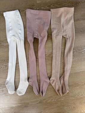 Set of Knit Tights Size 3-4T